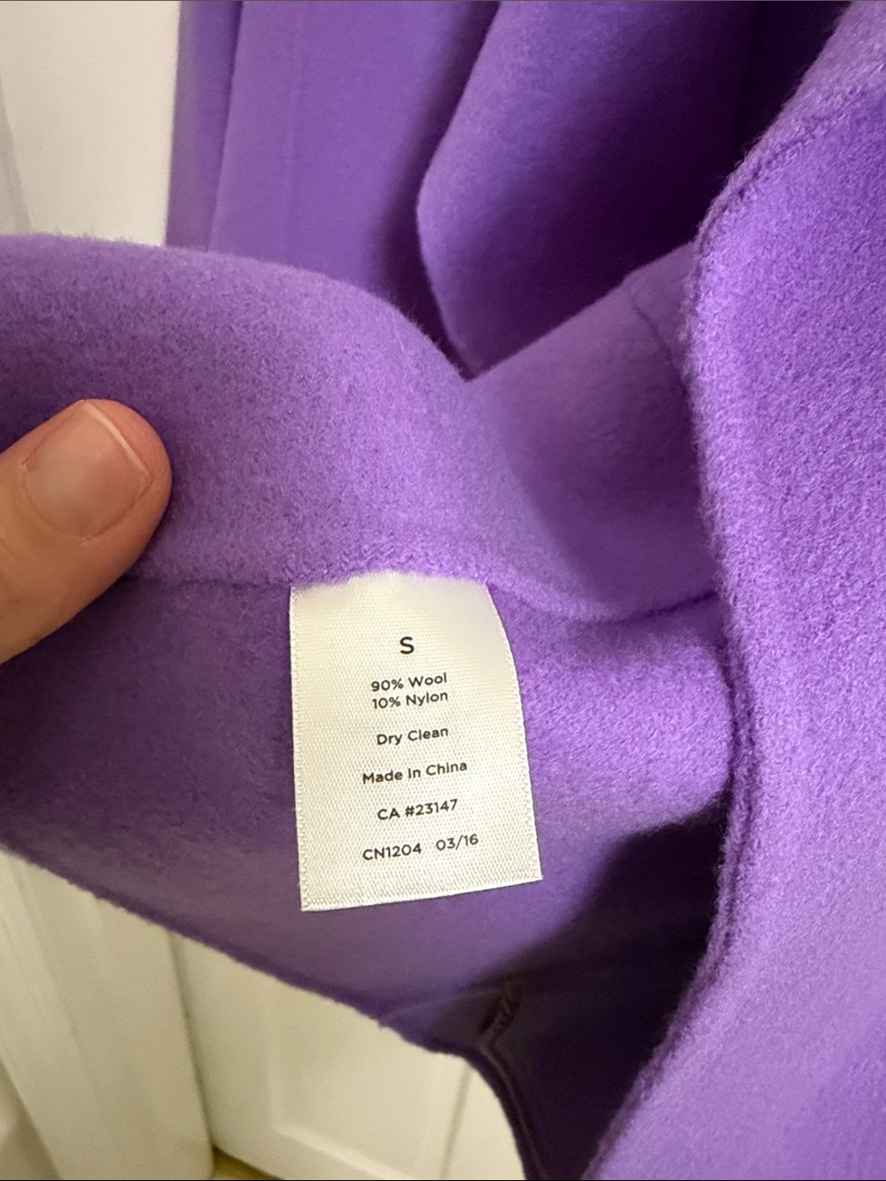 Talbots Violet Open-Front Wool-Blend Jacket - Picture 4 of 4